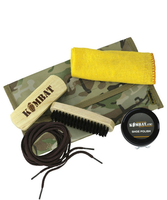 Military Boot Polish Kit Deluxe Military Boot Polishing Kit Black Brown
