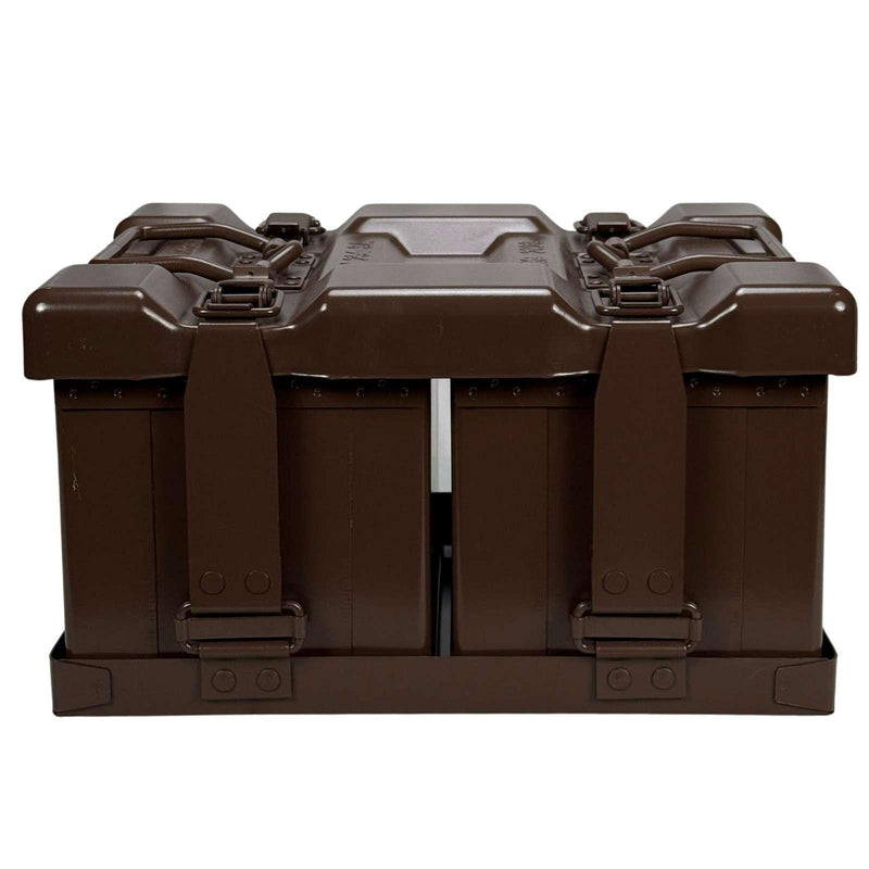 British Army Brown 7.62 H84 MK.I Ammo Boxes and Carry Case