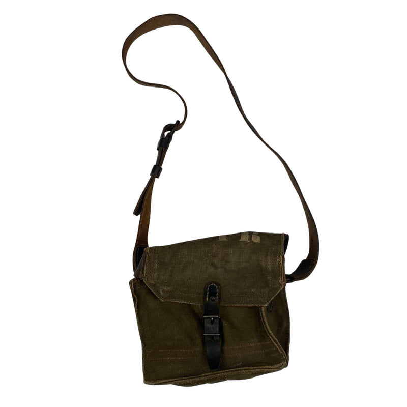 French Army Vintage Ammo Pouch with shoulder strap