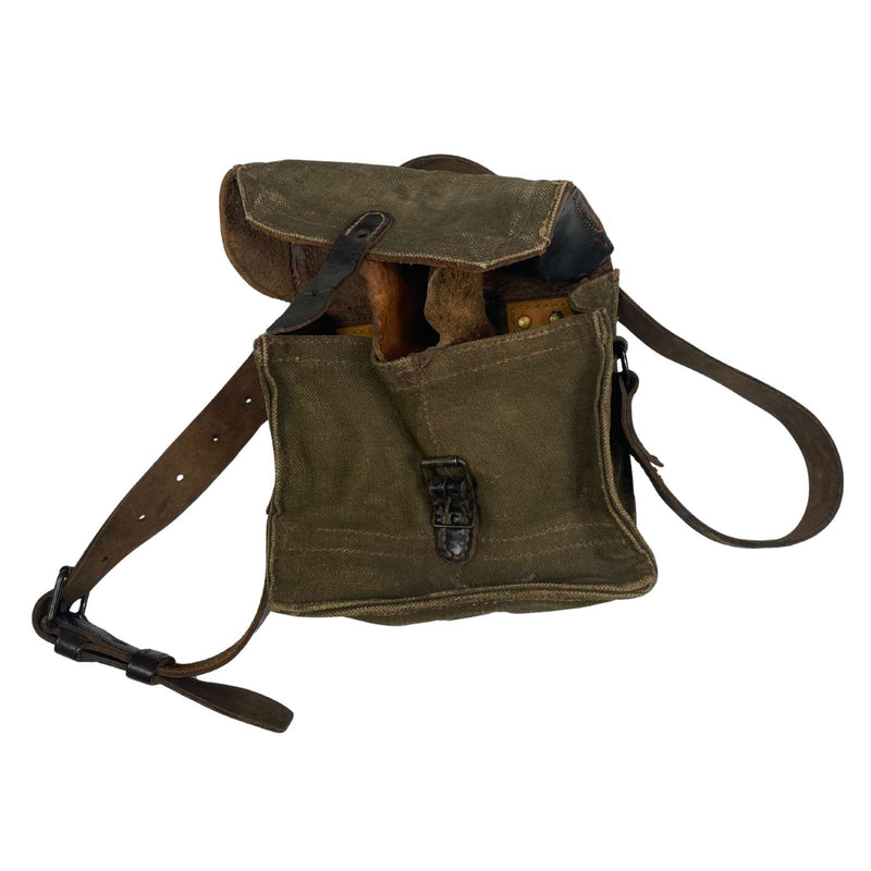 French Army Vintage Ammo Pouch with shoulder strap
