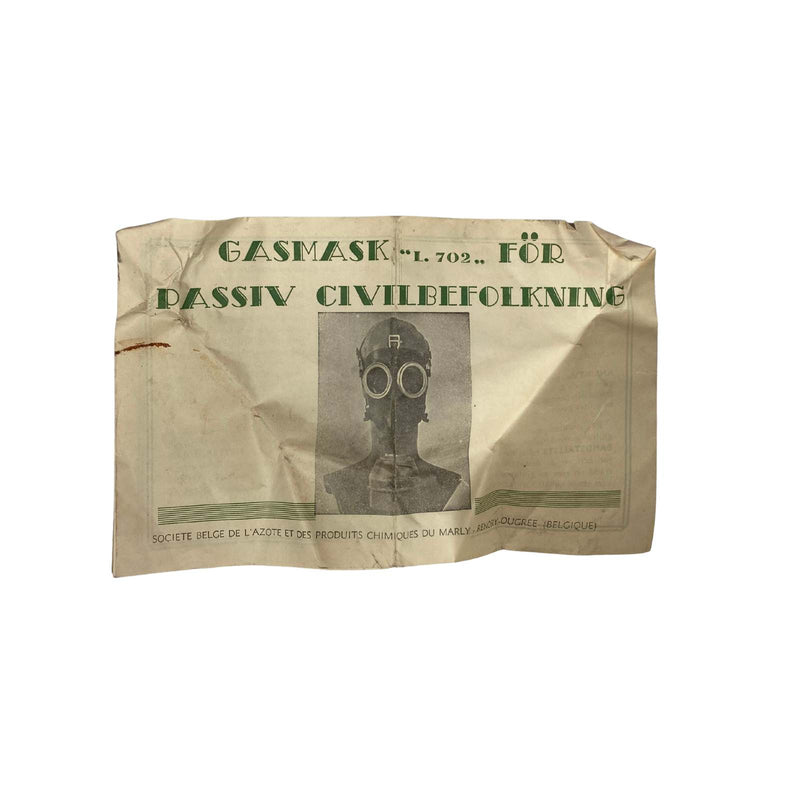 Belgian WW2 gas mask