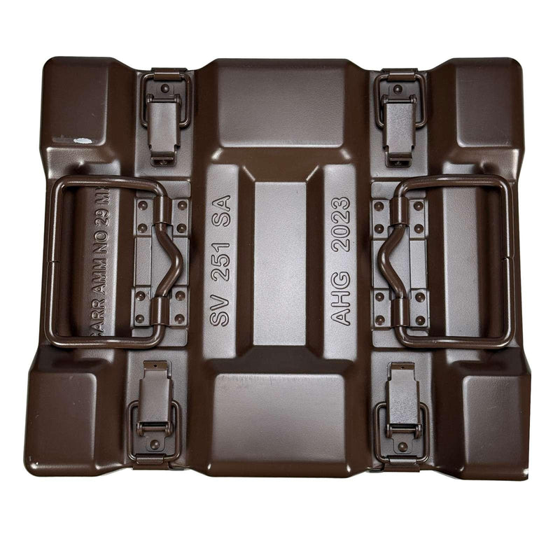 British Army Brown 7.62 H84 MK.I Ammo Boxes and Carry Case