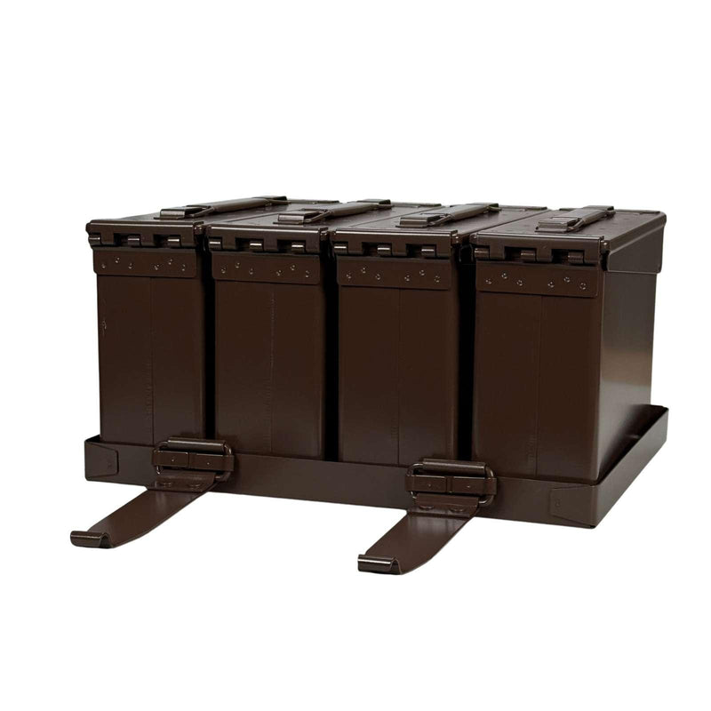 British Army Brown 7.62 H84 MK.I Ammo Boxes and Carry Case