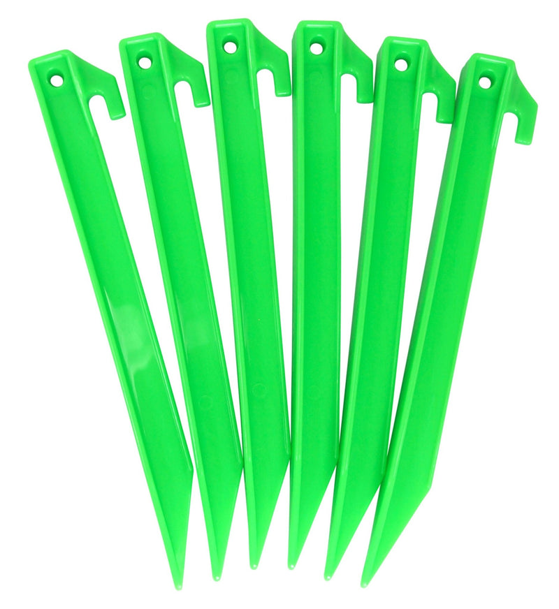 9 Inch Glow In The Dark Tent Pegs (Pack of 6) - Goarmy