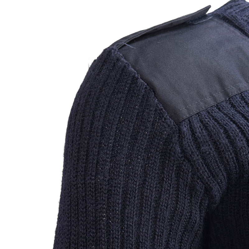 Royal Navy Wool Pullover | Rib Knit