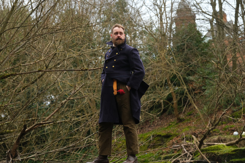 Romanian Navy Vintage Wool Greatcoat