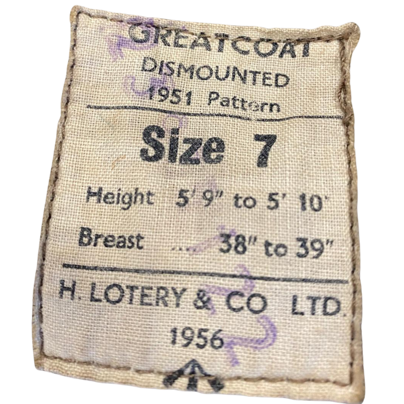 Scots Dragoon Guards British Army Dismounted Greatcoat