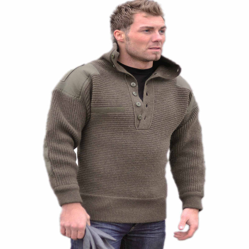 German Military Sweater Mens 48 Army Green Commando Remploy German Wool German Military Sweater Mens 48 Army Green Commando Remploy German Wool
