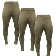 British Army Olive Baselayer Thermal Men's Long Johns | Pack of 3 - Goarmy