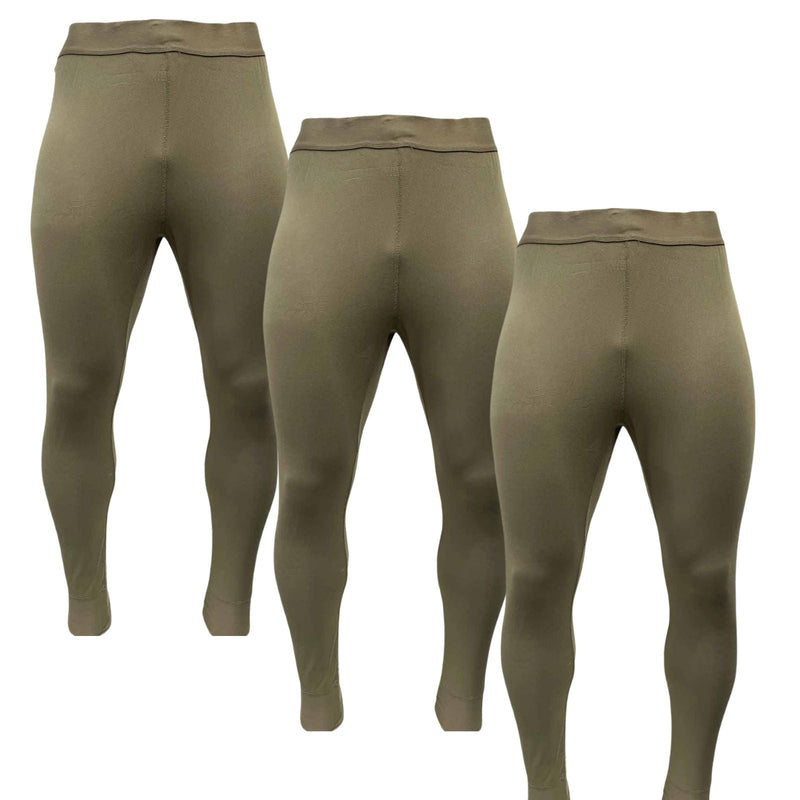 British Army Olive Baselayer Thermal Men's Long Johns | Pack of 3 - Goarmy
