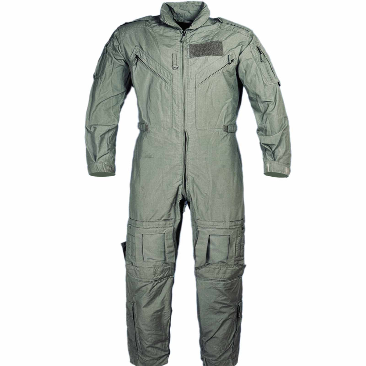 Olive Green Military Pilot Flight Jumpsuit – Zip-Up Boiler Coverall | US Army Style | Unissued Condition
