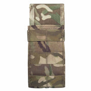 British Army Virtus Single Ammo (AMN) Pouch Multicam patterned tactical magazine pouch on a white background