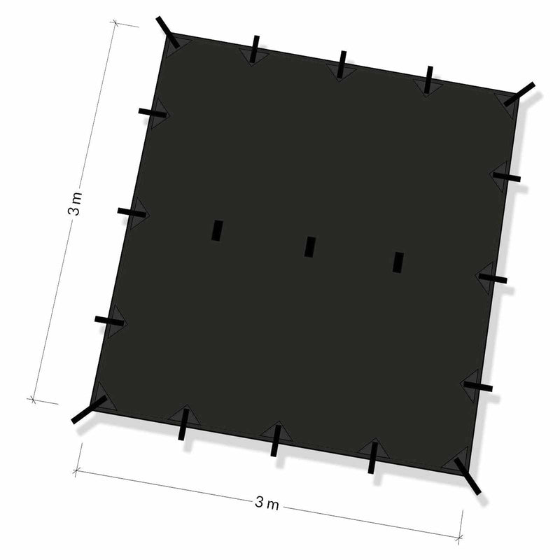 dd tarp 3x3 - coyote brown DD Tarp 3x3 meters — Goarmy