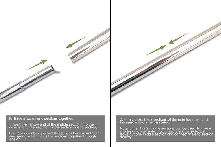 DD Tarp Pole - 1.8m (PAIR) - Goarmy