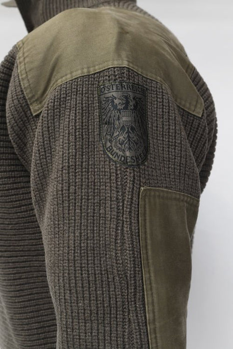 Genuine Austrian Army Olive Wool Alpine Sweater - Goarmy