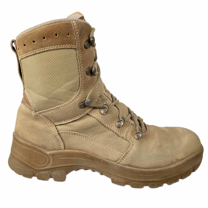 Tan tactical boot Haix German Army Nubuck GoreTex Boots