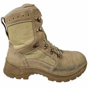 DISTRESSED Haix German Army Nubuck GoreTex Boots Tan tactical boot on a white background