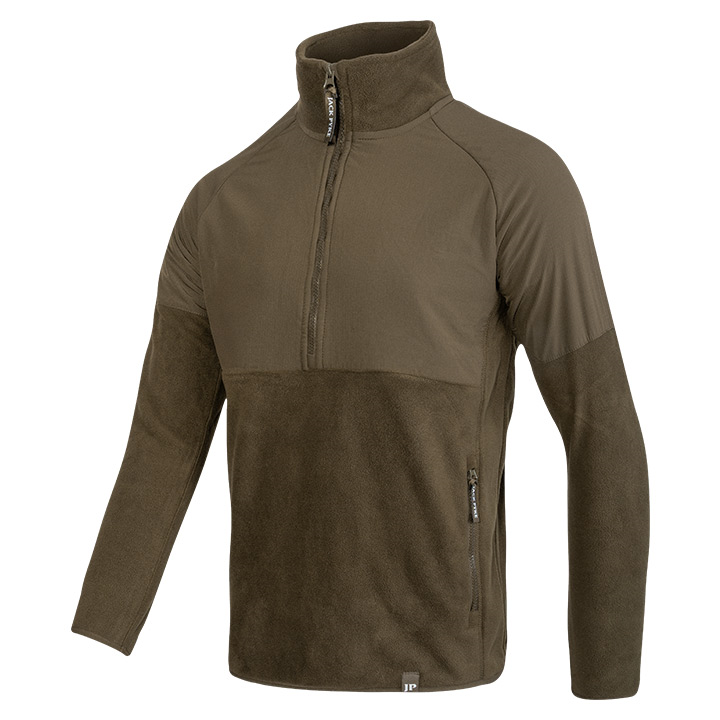 Jack Pyke Bleasdale Half Zip Fleece Top Dark Olive