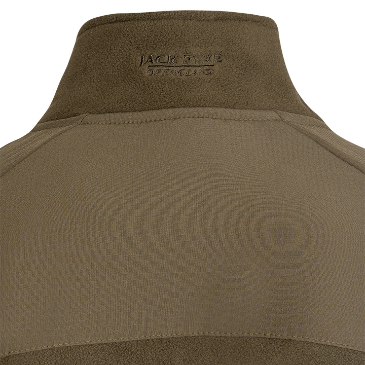 Jack Pyke Bleasdale Half Zip Fleece Top Dark Olive