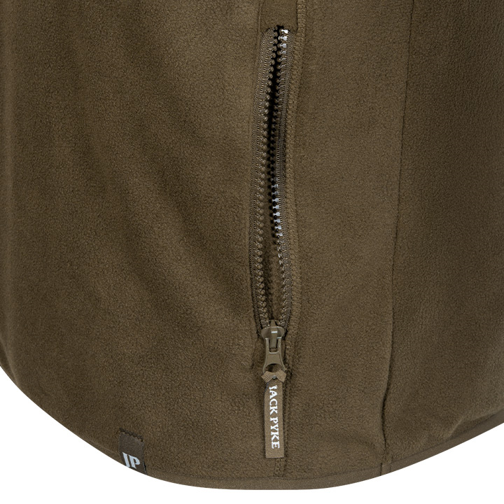 Jack Pyke Bleasdale Half Zip Fleece Top Dark Olive