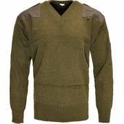 Italian Army V - Neck Wool Jumper - Goarmy