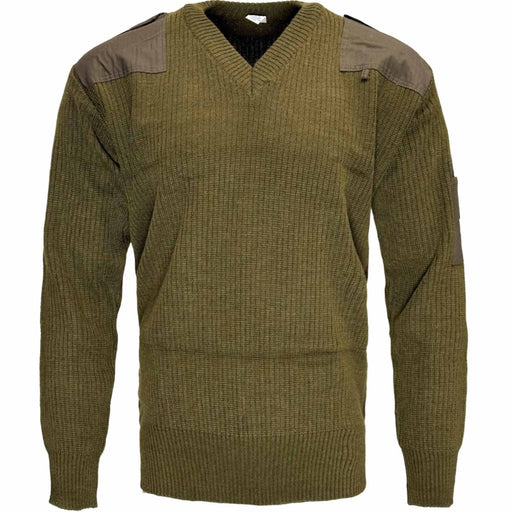 Italian Army V - Neck Wool Jumper - Goarmy