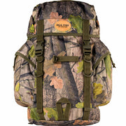 Jack Pyke 25-litre rucksack delivers professional-grade performance for tactical and outdoor applications Camouflage backpack with visible branding on a white background