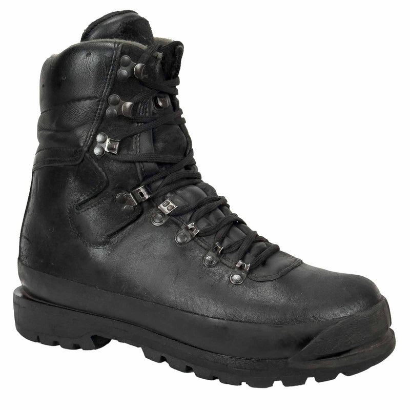 Meindl Black Mountain Leather Combat Boots
