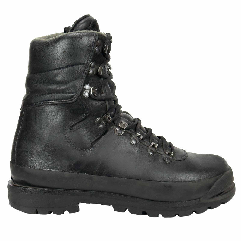 Meindl Black Mountain Leather Combat Boots