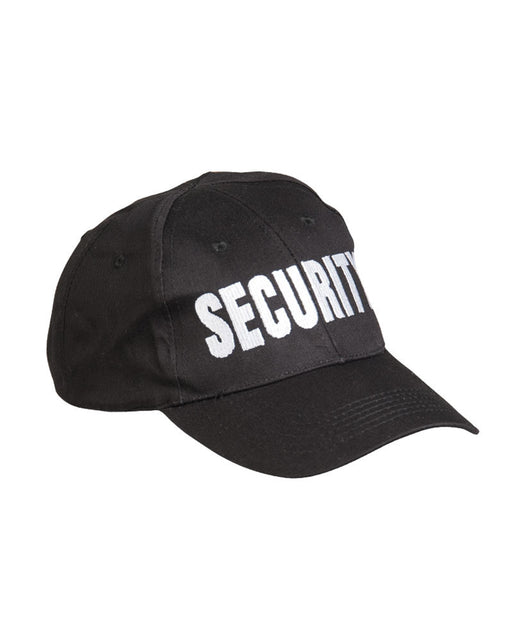 Mil-Tec Black SECURITY Baseball Cap - Goarmy