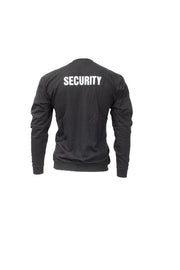 Mil-Tec Black SECURITY Sweatshirt - Goarmy