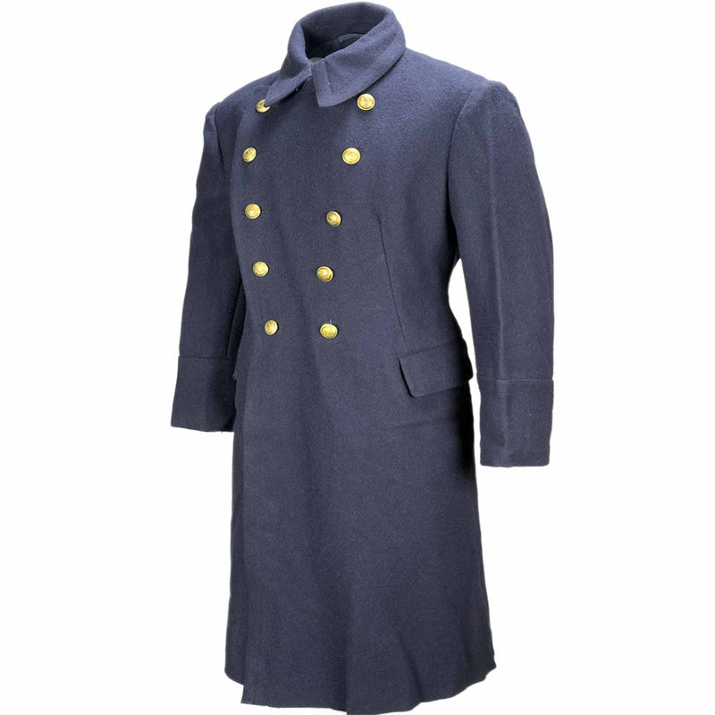 Romanian Navy Vintage Wool Greatcoat