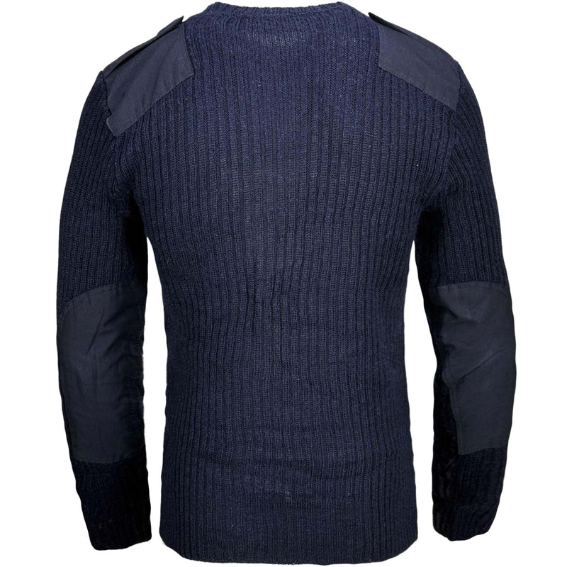 Royal Navy Wool Pullover | Rib Knit