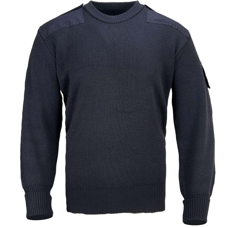 Royal Navy Wool Pullover | Textured Knit