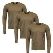 Thermal Olive Fleece Base Layer Top | Pack of 3 - Goarmy