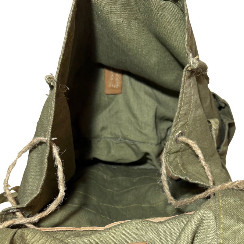 Vintage Romanian Army canvas rucksack - Goarmy