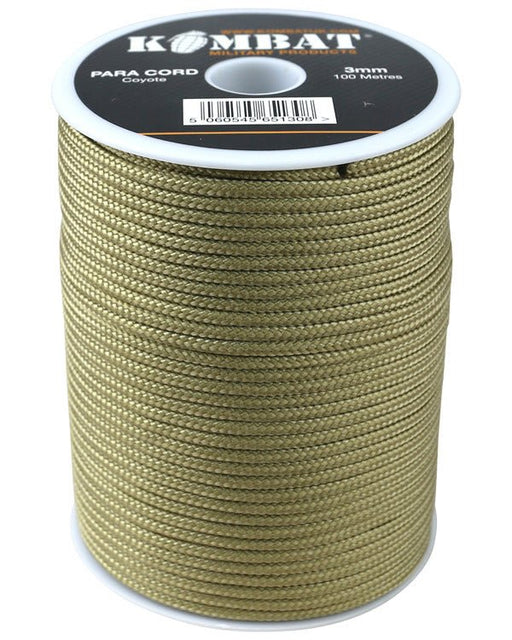 3mm - 100m Coyote Paracord - Goarmy