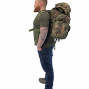 British Army 90L Short Back DPM Bergen With Side Pouches - Goarmy