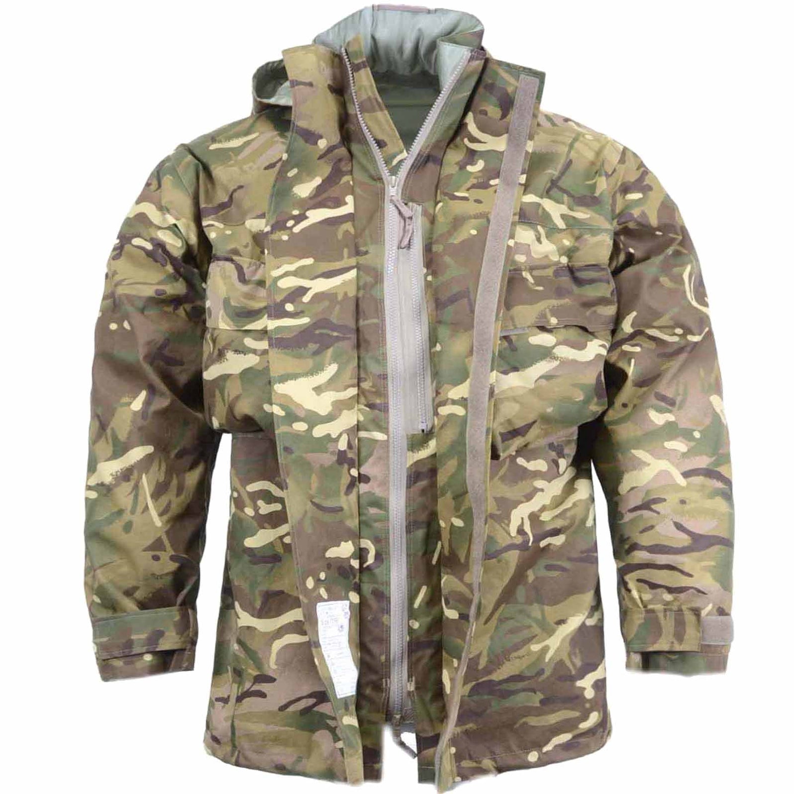Genuine British army military combat MVP MTP camo rain pants waterproof goretex