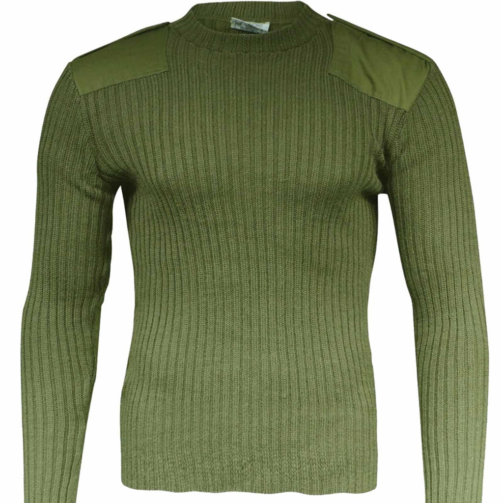 Green Commando Wool Pullover Wool Jumper Mens Wool Jumper — Goarmy
