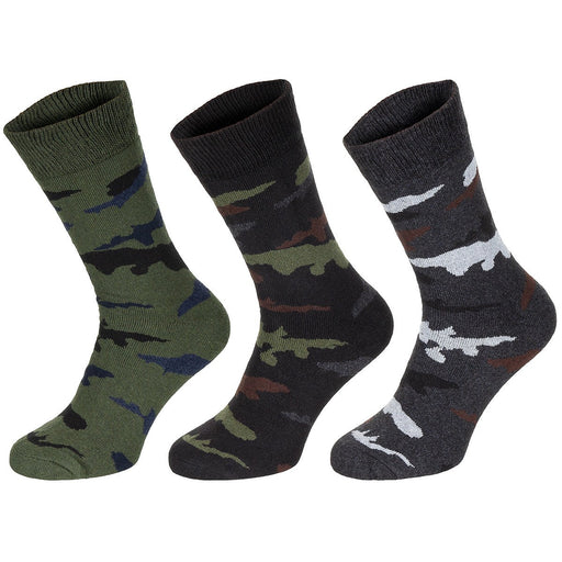 Half Length Winter Socks "Esercito" Camoflauge 3 pack - Goarmy