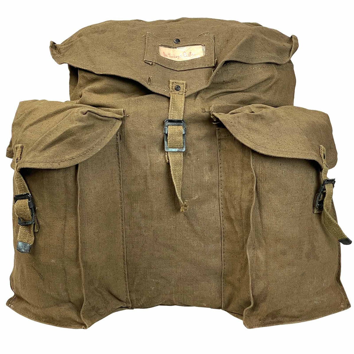 Military Canvas Backpack Old Army Backpack Canvas Bag Vintage Army