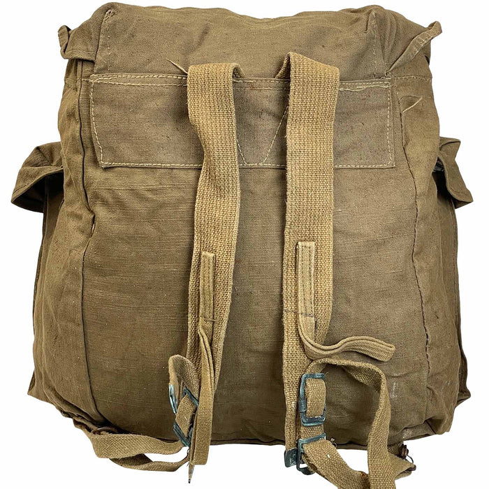 Italian Army Khaki Canvas Daypack — Goarmy