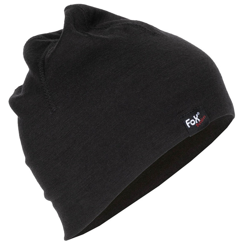Merino wool Beanie Black - Goarmy