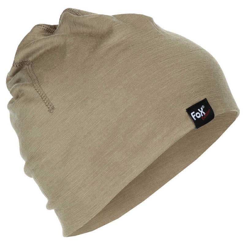 Merino wool Beanie Tan - Goarmy
