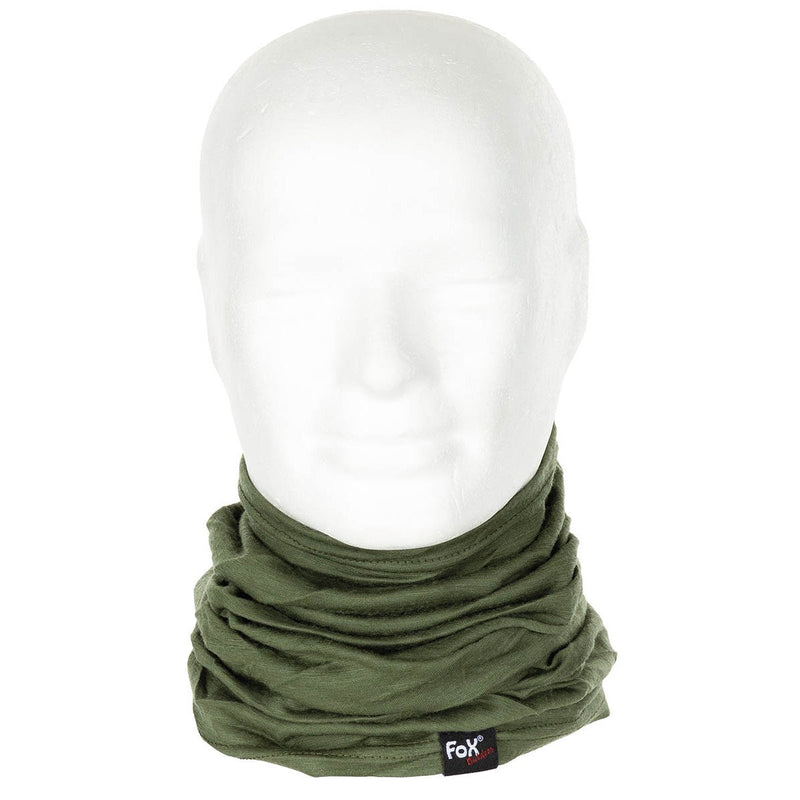 Merino Wool Snood Scarf Olive - Goarmy