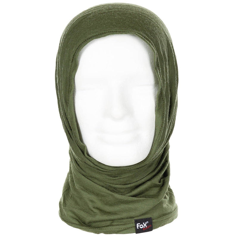 Merino Wool Snood Scarf Olive - Goarmy