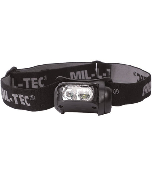 Mil-Tec Black LED 4-Colour Headlight - Goarmy