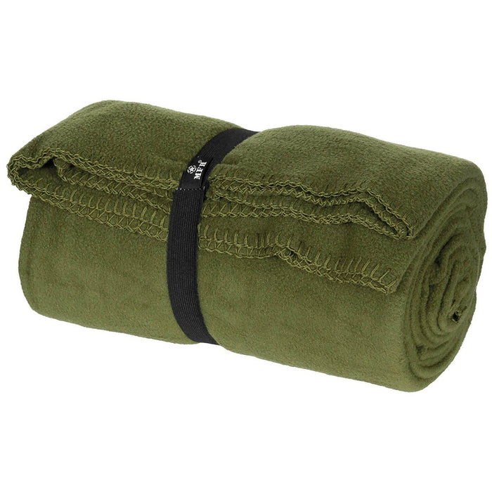 Olive Green Fleece Blanket 200 x 150cm - Goarmy