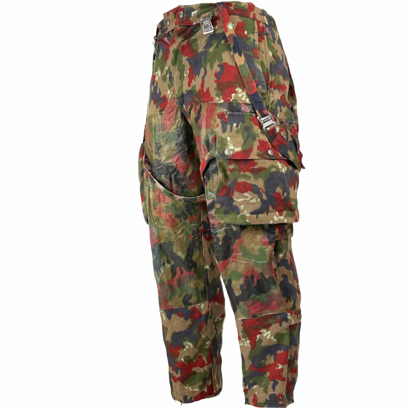 Swiss Army Camo Trouser Alpenflage Red Camouflage Combat Vintage - Foto 8
